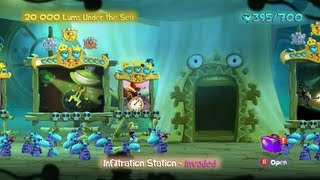 Walkthrough Rayman Legends 100  Infiltration Station  Invaded [upl. by Namyaw]