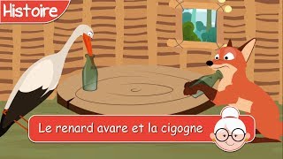 Le renard avare et la cigogne  Histoires avant de sendormir  Histoire pour Enfants [upl. by Laveen]