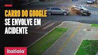 CARRO DO GOOGLE STREET VIEW SE ENVOLVE EM ACIDENTE NO PARANÁ [upl. by Carola543]