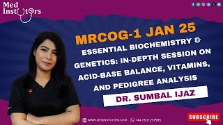 Biochemistry amp Genetics InDepth Session on AcidBase Balance Vitamins and Pedigree Analysis [upl. by Dareece381]