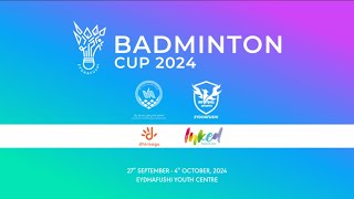 Eydhafushi Badminton Cup 2024  Match Day 3  Session 2 [upl. by Nahsar]