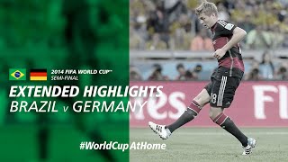 Brazil 17 Germany  Extended Highlights  2014 FIFA World Cup [upl. by Niltiak]