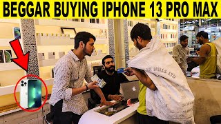 Beggar Buying IPHONE 13 Pro Max With ATM Card Prank  Rich Beggar SmartiesPrankTV [upl. by Leamhsi]