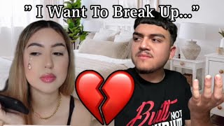 BREAK UP PRANK 💔  GONE TOO FAR EMOTIONAL [upl. by Moth]