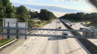 Trump motorcade northbound on GA 400 [upl. by Einnej]