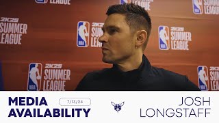 Hornets vs Knicks Coach Josh Longstaff Postgame Media Availability  7132024 [upl. by Ylrehs]