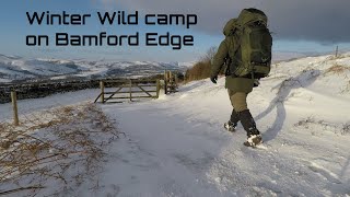 Winter Wild camp on Bamford Edge [upl. by Hike516]