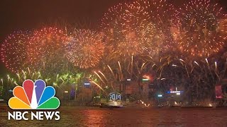 New Year Celebrations Around the World in 2 Minutes  NBC News [upl. by Nnylaf]