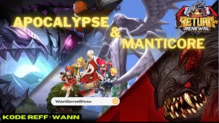 Nest Apocalypse amp Manticore POV Force User Dragon Nest Return Renewal [upl. by Nathanael884]