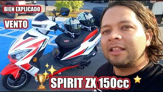 VENTO SPIRIT ZX 150 CC y 170 CC 🛵❤️ MOTONETAS VENTO 🏍 SCOOTERS VENTO MOTORCYCLE USA [upl. by Eniamreg601]