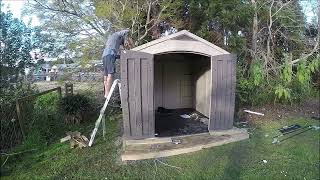 Keter Garden Shed Construction Time Lapse Part 2 Shed Assembly [upl. by Alisander]