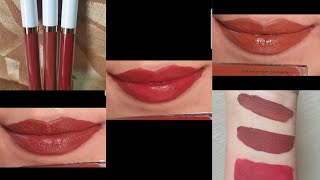 Myglamm Lit liquid matte lipstickLip swatcheshand swatchesGlam Diva [upl. by Akerdal]