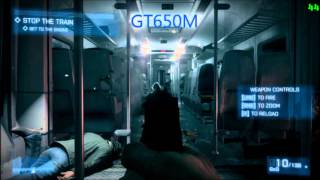 GT555M vs GT650M Battlefield 3 comparison video FPS GT 555m vs GT 650m Game test [upl. by Ydoow472]