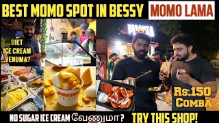 Best MOMO spot in Besant Nagar Beach   Sugar Free Ice Creams சாப்பிடா ஒரு SPOT  bessy foods [upl. by Hanyaz226]