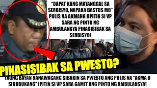 Matapos LUMABAS ang EBIDENSYA PULIS na SINUBUKANG IPITIN si VP SARA PINASISIBAK NA sa PWESTO [upl. by Yenmor930]