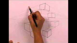 Product Drawing Cubes 2 Point Perspective by Reenu Singh [upl. by Revert286]