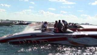 MTI and Donzi boats in Miami Poker Run [upl. by Uzia]