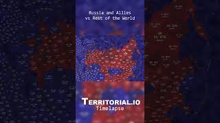 Russia amp Allies vs Rest of the World simulated in territorialio shorts territorialio [upl. by Kinney]