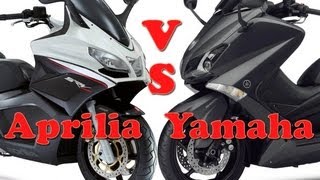 Aprilia SRV 850 vs Yamaha TMax 530 Vergleichstest [upl. by Badr]