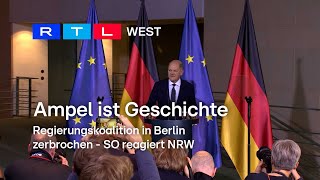 Ende der AmpelRegierung – SO reagiert NRW auf den Koalitionsbruch  RTL WEST 07112024 [upl. by Mia732]