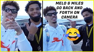 LAMELO AND MILES FUNNYHORNETS BEHIND THE SCENES [upl. by Devitt22]