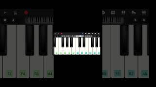 Kal Ho Na Ho piano tutorial easy piano pianomusic shortsvideo [upl. by Joappa670]