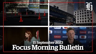 ABs v Namibia public service cuts amp sinkhole saga  Focus Morning Bulletin September 15 2023 [upl. by Puett]