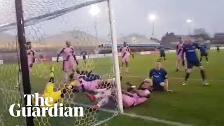 Wingate amp Finchley fail to score in epic goalmouth scramble with Dulwich Hamlet [upl. by Shelli]