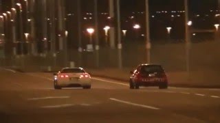 C5 Corvette vs Turbo Civic Hatchback [upl. by Romulus]