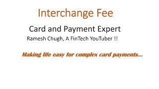 Chapter17  Interchange Fees  MDR  Merchant Discount Rate  What is interchange Fee [upl. by Latoyia]