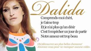 Dalida  Garde moi la dernière danse  Paroles lyrics [upl. by Mika]