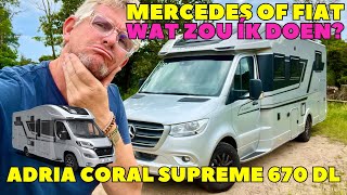 REVIEW ADRIA CORAL SUPREME 2024  MERCEDES OF FIAT  WIE WINT  DWVLOGT 282 [upl. by Judah]