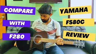 Yamaha FS80C guitar review  Yamaha F280 vs FS80C  Guitar for beginners [upl. by Anjanette]