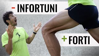 GAMBE e GLUTEI più FORTI per la corsa e MENO INFORTUNI 3 SUPER ESERCIZI [upl. by Wendye727]