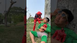 DEADPOOL RUN AWAY superman marvel animation hulk superhero funny gtasuperman [upl. by Goodrow]