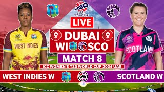 Womens T20 World Cup Live West Indies Women vs Scotland Women Live  WI W vs SCO W Live Commentary [upl. by Nale]