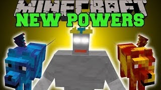 Minecraft NEW POWERS FIRE WATER amp DARKNESS Mod Showcase [upl. by Klinges685]