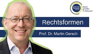 Rechtsformen  Prof Dr Martin Gersch [upl. by Valiant]