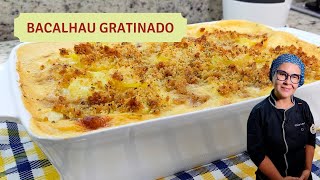 Aprenda a fazer Bacalhau Gratinado Sabor inesquecível para a sua ceia [upl. by Body]