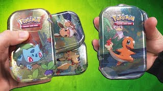 Opening ALL 5 Kanto Friends Mini Tins [upl. by Hsirrap205]