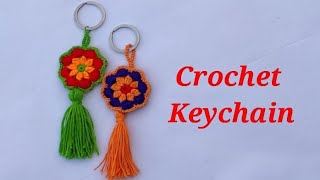 Crochet Keychain With English Tutorial 2 [upl. by Dnalevelc]