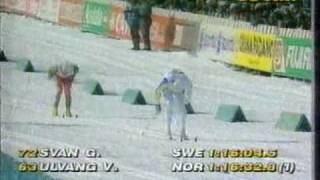 Gunde Svan  World Championships Val di Fiemme 1991  30 km [upl. by Aelanej]