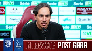 INTERVISTE POST GARA AC REGGIANA vs MODENA FC [upl. by Ahsilav733]