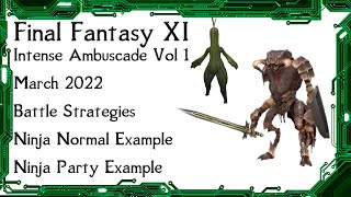 FFXI  Intense Ambuscade Vol One March 2022 Battle Strategies and SoloParty Examples [upl. by Brand]