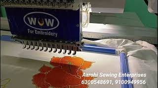 WOW Embroidery Machine delivered to Anitha Pathipati Famous YouTuber by Aarohi Sewing Enterprises [upl. by Imotih]