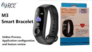 M3 Smart Band Quick setup quotYoho Sportsquot and Feature review [upl. by Ellatnahc]