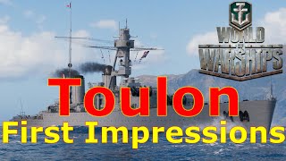 World of Warships Toulon First Impressions The Spicy Baguette [upl. by Aciamaj]