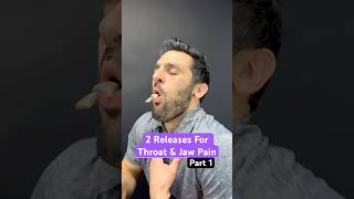 Part 1 of 2  Two Releases for Jaw  Throat Tension tmj tmd myofunctionaltherapy [upl. by Acker]