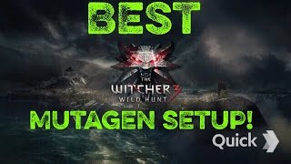 The Witcher 3  BEST MUTAGEN SETUP [upl. by Dombrowski]