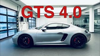 2022 Porsche 718 Cayman GTS 40  GT Silver  DETAILS  Walk Around [upl. by Stavros]